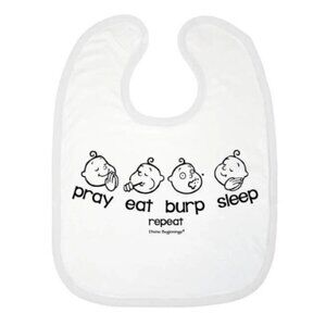 Pray Eat Burp Sleep Bib